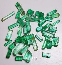 35 Carat 44 Pieces Top Quality Natural Emerald Crystal Lot From Panjshir Valley