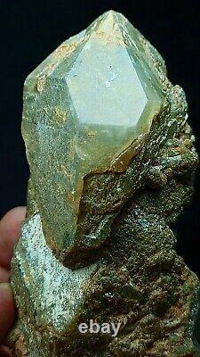367g Large Fully Etched Chlorite Quartz Crystal, beautiful Collectable Piece