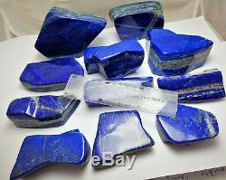 3800 Grams Top Quality Lapis Lazuli Polished Tambal 11 Pieces From@Afghn