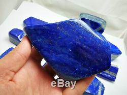 3800 Grams Top Quality Lapis Lazuli Polished Tambal 11 Pieces From@Afghn