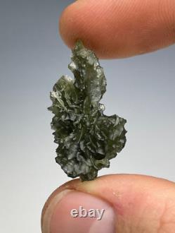 3.92g MOLDAVITE collection piece TOP grade #RM221