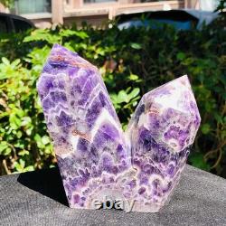 3 Pieces 2520g Natural Dreamy Purple Crystal Multi Pointed Pillars Healing 1168