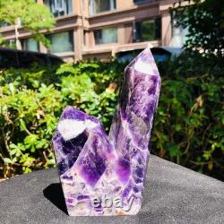 3 Pieces 2520g Natural Dreamy Purple Crystal Multi Pointed Pillars Healing 1168