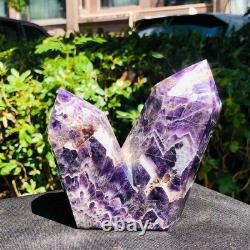 3 Pieces 2520g Natural Dreamy Purple Crystal Multi Pointed Pillars Healing 1168