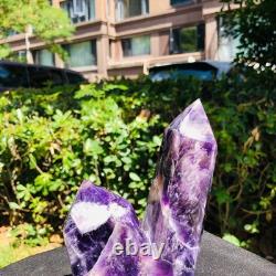3 Pieces 2520g Natural Dreamy Purple Crystal Multi Pointed Pillars Healing 1168