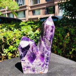 3 Pieces 2520g Natural Dreamy Purple Crystal Multi Pointed Pillars Healing 1168