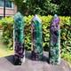 3 Pieces 8.51lb Natural Colour Fluorspar Quartz Crystal Energy Column 1340