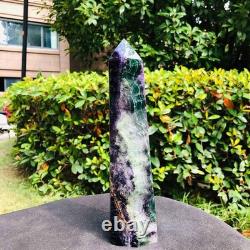 3 Pieces 8.51LB Natural Colour Fluorspar Quartz Crystal Energy Column 1340