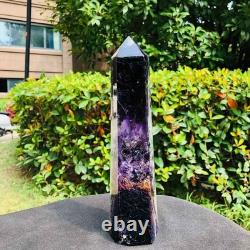 3 Pieces 8.51LB Natural Colour Fluorspar Quartz Crystal Energy Column 1340