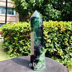 3 Pieces 8.51LB Natural Colour Fluorspar Quartz Crystal Energy Column 1340