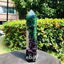 3 Pieces 8.51LB Natural Colour Fluorspar Quartz Crystal Energy Column 1340
