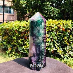3 Pieces 8.51LB Natural Colour Fluorspar Quartz Crystal Energy Column 1340