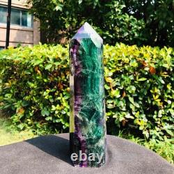 3 Pieces 8.51LB Natural Colour Fluorspar Quartz Crystal Energy Column 1340