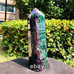 3 Pieces 8.51LB Natural Colour Fluorspar Quartz Crystal Energy Column 1340