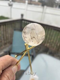 3-pc Natural Clear Dendritic Quartz Crystal. Display