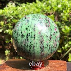 3 pieces 2530g Top Natural Red-Green Treasure Ball Quartz Crystal Healing 2071