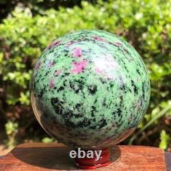 3 pieces 2530g Top Natural Red-Green Treasure Ball Quartz Crystal Healing 2071