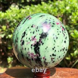 3 pieces 2530g Top Natural Red-Green Treasure Ball Quartz Crystal Healing 2071