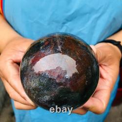 3 pieces 4.57LB Natural Water Grass Agate Ball Quartz Crystal Specimen 2115