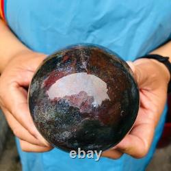 3 pieces 4.57LB Natural Water Grass Agate Ball Quartz Crystal Specimen 2115