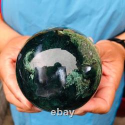 3 pieces 4.57LB Natural Water Grass Agate Ball Quartz Crystal Specimen 2115