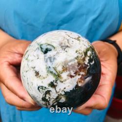 3 pieces 4.57LB Natural Water Grass Agate Ball Quartz Crystal Specimen 2115