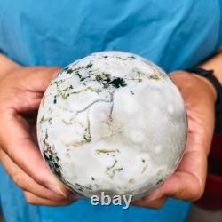 3 pieces 4.57LB Natural Water Grass Agate Ball Quartz Crystal Specimen 2115