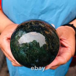 3 pieces 4.57LB Natural Water Grass Agate Ball Quartz Crystal Specimen 2115