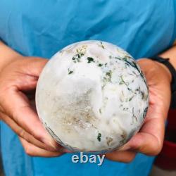 3 pieces 4.57LB Natural Water Grass Agate Ball Quartz Crystal Specimen 2115