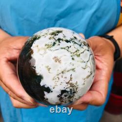 3 pieces 4.57LB Natural Water Grass Agate Ball Quartz Crystal Specimen 2115