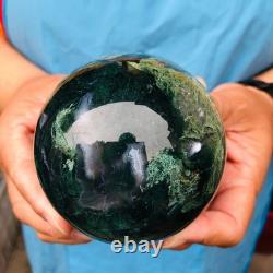 3 pieces 4.57LB Natural Water Grass Agate Ball Quartz Crystal Specimen 2115