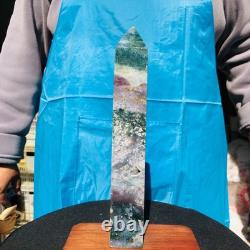 3 pieces 5.25LB Natural Aquatic Agate Crystal Pillar Quartz obelisk Healing 2694