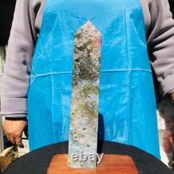 3 pieces 5.25LB Natural Aquatic Agate Crystal Pillar Quartz obelisk Healing 2694