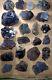 3kg Purplish Blue Color Fluorite Cubic Crystals Cluster Specimens-pk 22 Pieces
