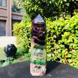 3piec 5.17LB Natural Fluorite crystal Hexagonal point Column Healing Reiki 1341