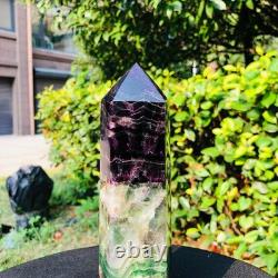 3piec 5.17LB Natural Fluorite crystal Hexagonal point Column Healing Reiki 1341