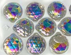 40mm Asfour Crystal, Clear AB, Crystal Sun Catcher, Crystal Ball Prisms 1 Hole