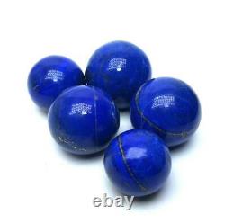 460 Grams Top A+++ Quality 100% Genuine Lapis Lazuli Sphere Balls 5 Pieces