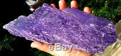 466gr. AMAZING POLISHED PIECE OF EXTRA QUALITY PARQUET CHAROITE FROM SIBERIA