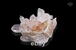 467g Gorgeous Point Cluster Quartz Pink Samadhi Quartz Meditation For Home Décor