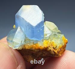 475carats 10pieces lot of lustrous rare blue Celestine specimens cluster+calcite