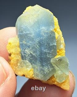 475carats 10pieces lot of lustrous rare blue Celestine specimens cluster+calcite