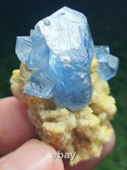 480grams 10 pieces lot of natural and lustrous top quality rare blue celestine