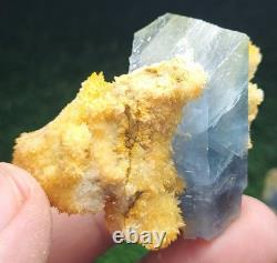 480grams 10 pieces lot of natural and lustrous top quality rare blue celestine