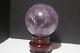4.0 Large Amethyst Sphere Brazilian Amethyst Geode Show Piece With Stand