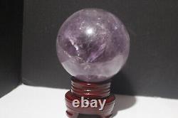 4.0 Large Amethyst Sphere Brazilian Amethyst Geode SHOW PIECE with STAND