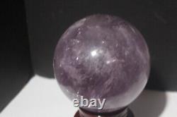 4.0 Large Amethyst Sphere Brazilian Amethyst Geode SHOW PIECE with STAND