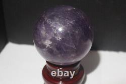 4.0 Large Amethyst Sphere Brazilian Amethyst Geode SHOW PIECE with STAND