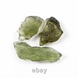 4.64g 18pcs MOLDAVITE natural rough small pieces LOT #RM528