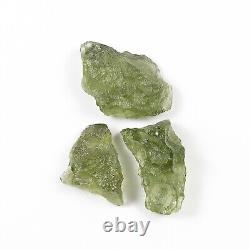 4.64g 18pcs MOLDAVITE natural rough small pieces LOT #RM528